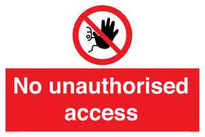 No unauthorised access